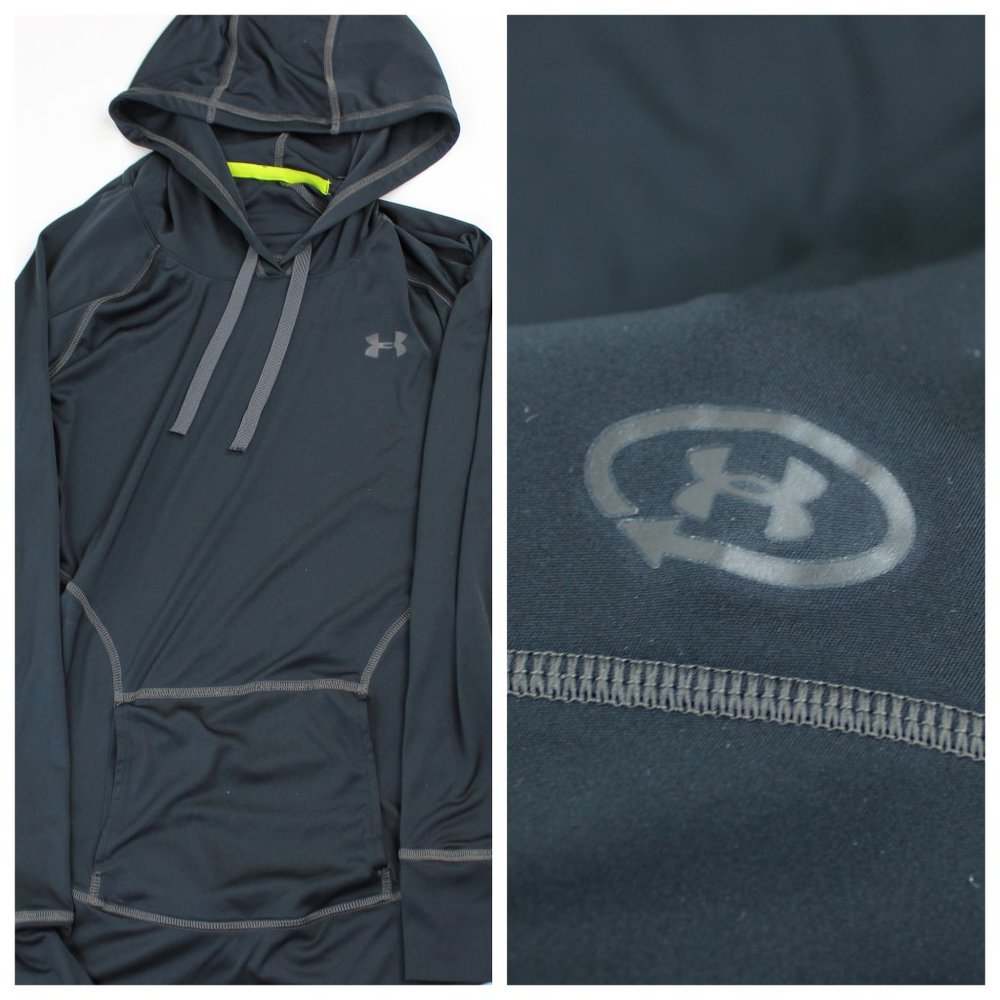 Under Armour Green LS Hooded Pullover Eco Friendly